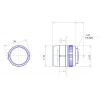 1/3-inch 2.8mm F1.4-Close Manual Iris Lens